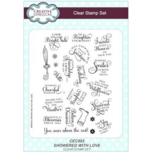 Showered With Love - Creative Expressions Clear Stamp Sets